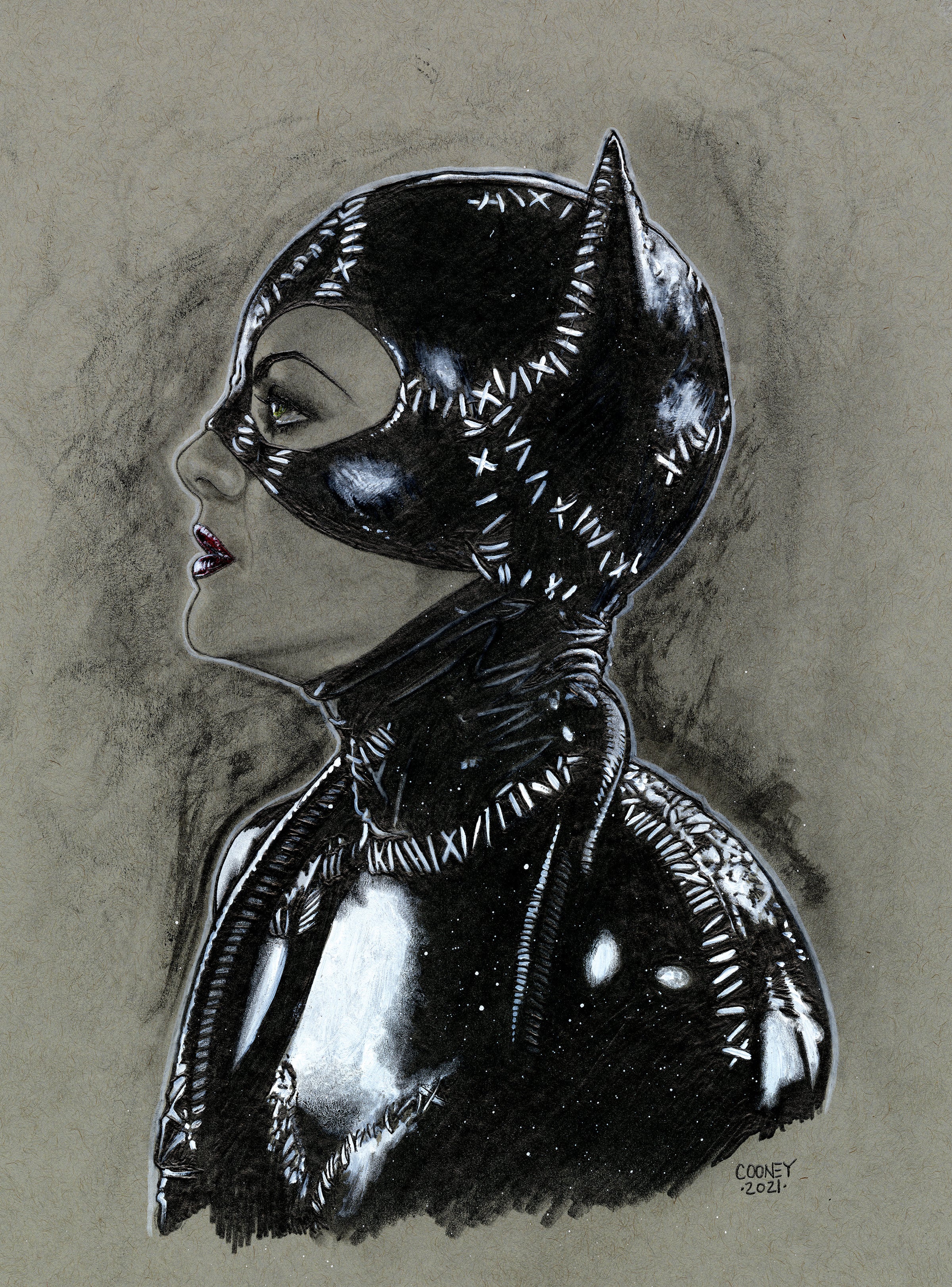catwoman drawing realistic